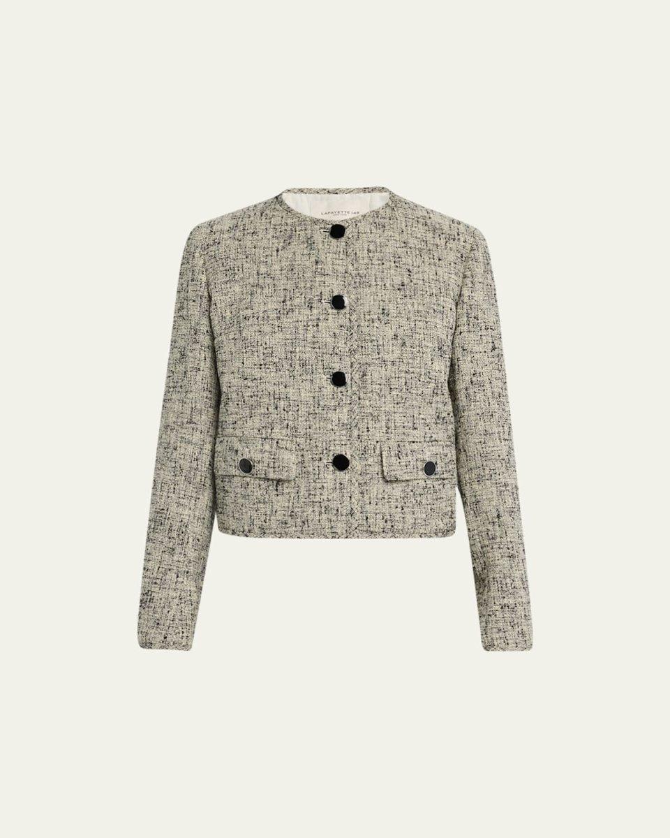 Heathered Single-Breasted Jacket